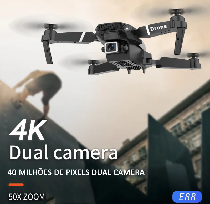 Drone Profissional E88 4k wide-angle HD camera WiFi