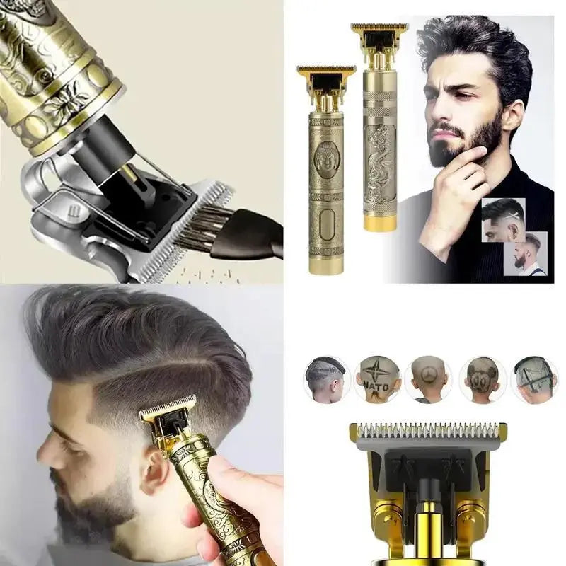 Máquina de Barbear Gold Dragon - Corte Profissional